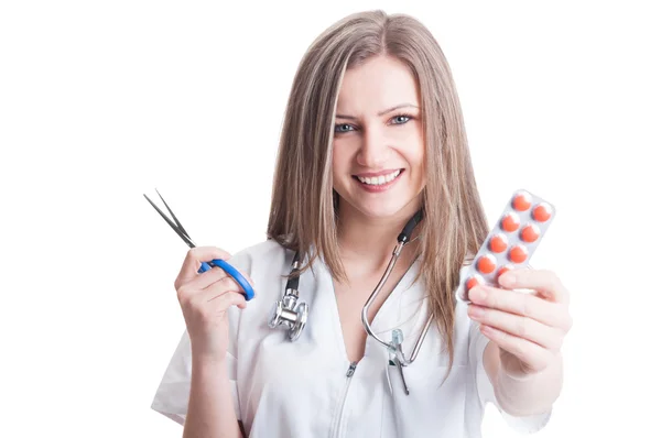 Kobieta lekarz lub farmaceuta — Zdjęcie stockowe