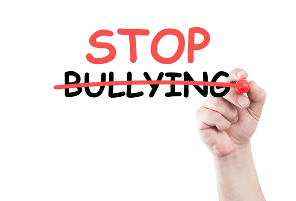 Parar bullying texto conceito — Fotografia de Stock