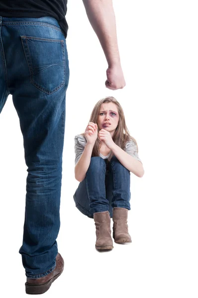Konzept zur häuslichen Gewalt — Stockfoto
