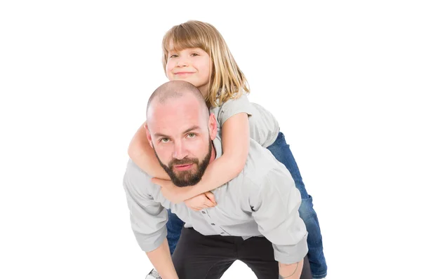 Genç Baba ve kız — Stok fotoğraf
