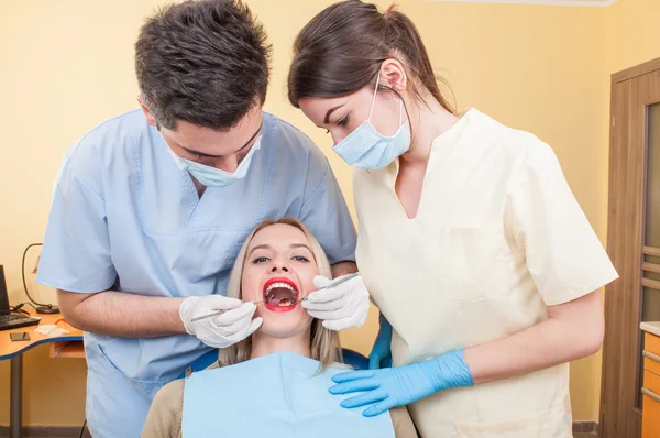 Hygienist werken — Stockfoto