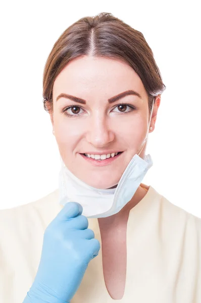 Enfermeira médica ou assistente de dentista — Fotografia de Stock