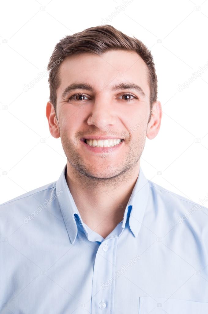 Portrait of young sales man