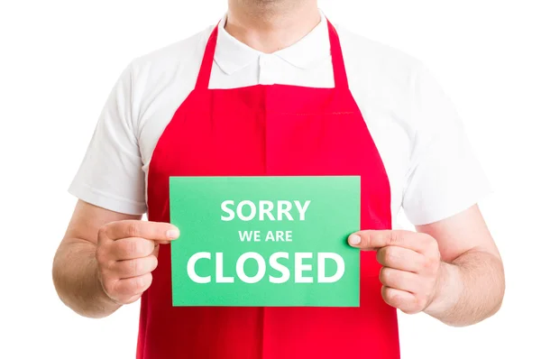 Desculpe, estamos fechados. — Fotografia de Stock
