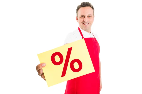 Discount sign or symbol — Stock Photo, Image