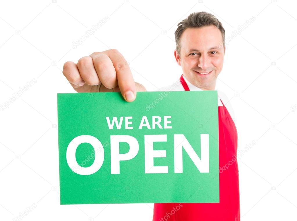 Open sign concept