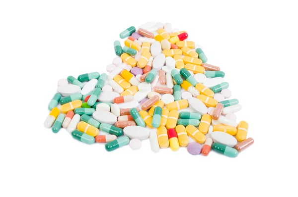 Heart from pills concept — Stock Photo, Image