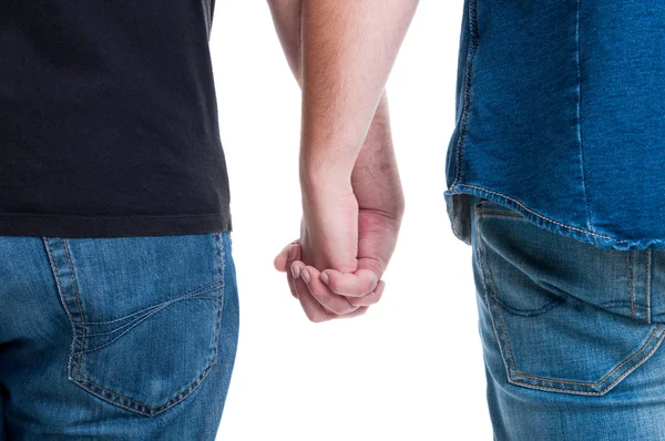 Gay men holding hands — Stock Photo, Image