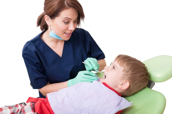 Friendly and fun dentist doctor — Stock Photo, Image