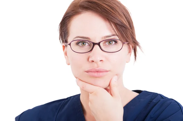 Beautiful optician woman or female — Stock Photo, Image