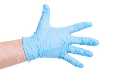 Doktor el gösteren sayı beş parmakları yaymak