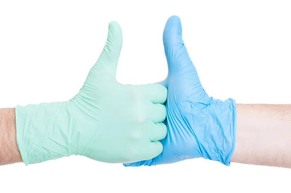 Doktorlar el sallamak ile jest gibi