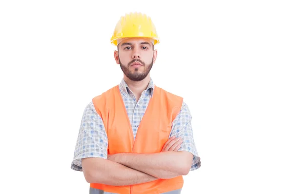 Porträt eines jungen, selbstbewussten und erfolgreichen Ingenieurs — Stockfoto