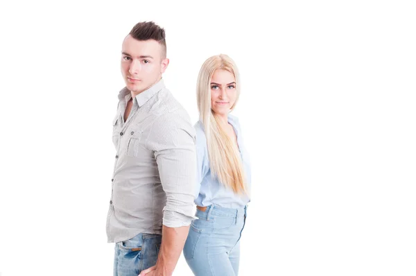 Young beautiful couple posing — Stock Photo, Image