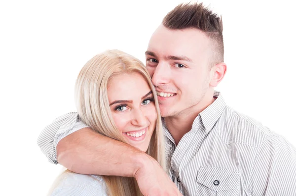 Happy boyfriend and girlfriend — Stock Photo, Image