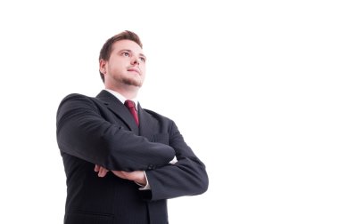 Kahraman atış geçti silah ile kendine güvenen ayakta muhasebeci