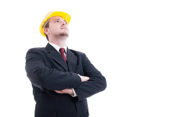 Hero shot of architect or visionary contractor — Stock Photo, Image