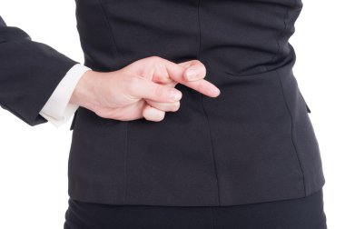 İyi şanslar veya sahte arkasından söz ile yakın çekim