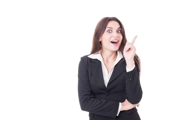 Young and smart business woman having a great idea — Φωτογραφία Αρχείου