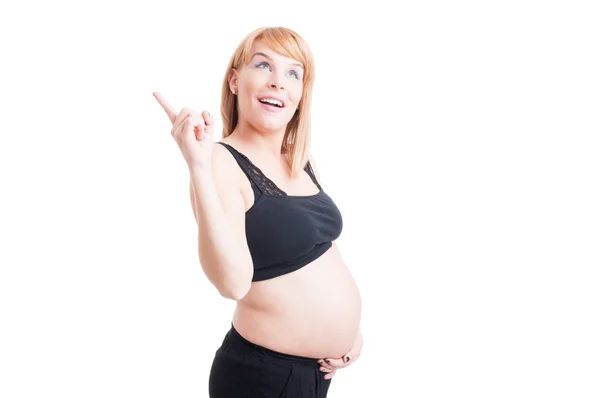 Gravid kvinna att ha en aning — Stockfoto