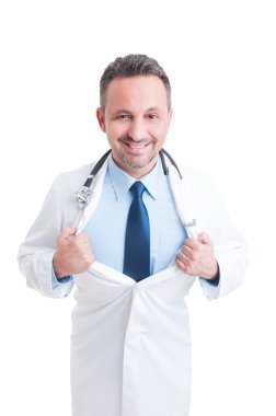 Doktor ya da bir süper kahraman gibi davranan doktor