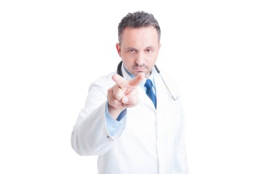 Seni izliyorum doktor veya sağlık ekibi tarafından yapılan jest