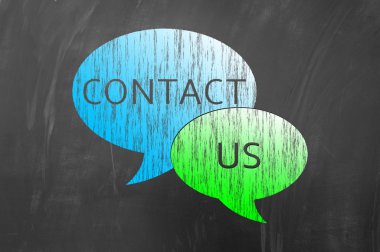 İletişim bize tahtaya çizmek