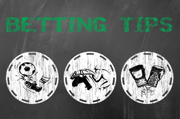 Bahis ipuçları online kumar konsepti için