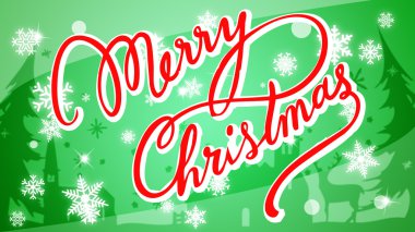 Neşeli Noel kış illüstrasyon kavramı