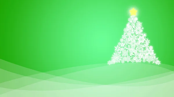 Illustration de voeux de Noël vert — Photo