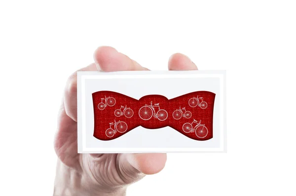 Hipster bowtie concepto con vintage bicicletas retro formas —  Fotos de Stock