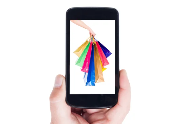 Mobilt shoppingkoncept — Stockfoto