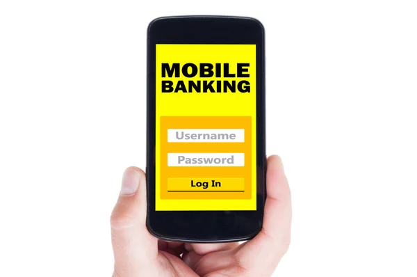 Aplicación de banca móvil — Foto de Stock