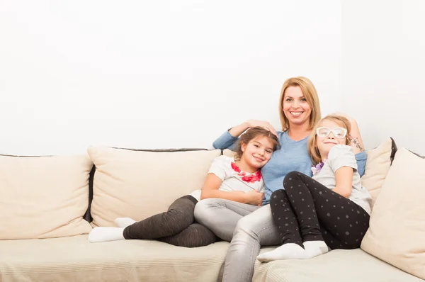 Young mother and daughters — Stock Photo, Image
