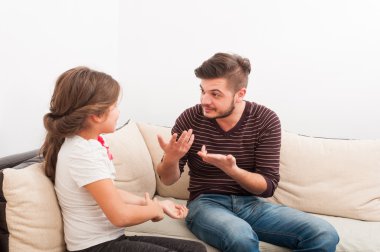 Açıklayan veya genç kızı öğretim baba