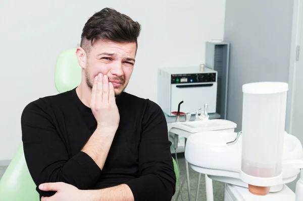 Young man suffering of toothache — Stock Photo, Image