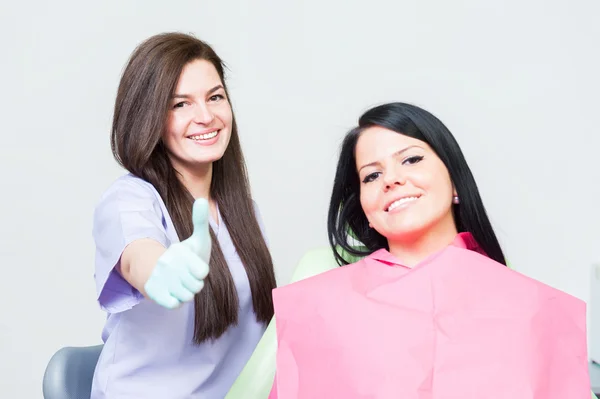 Successful and confident dentist woman — Stock Photo, Image