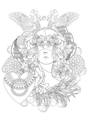 Akvaryum balığı ve Kuğu ile insan