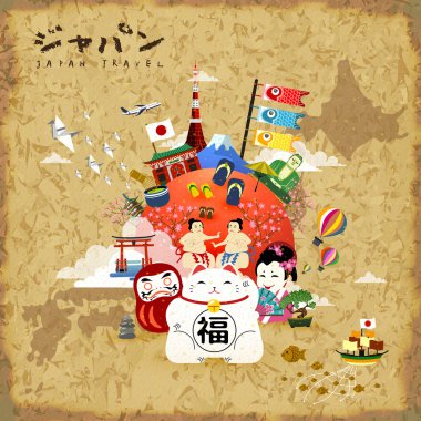 Japonya seyahat poster