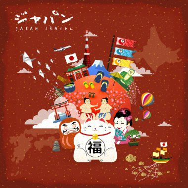Japonya seyahat poster
