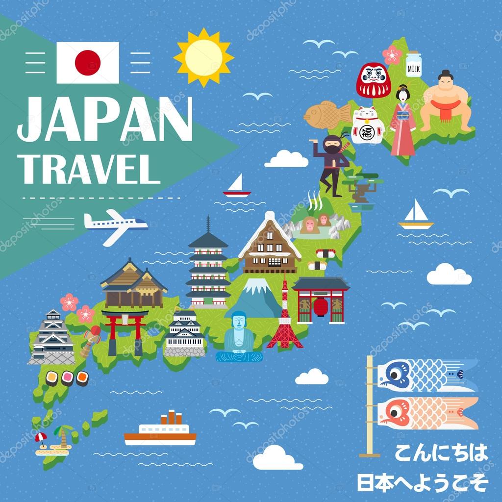 Mapa de viajes de Japón 2024
