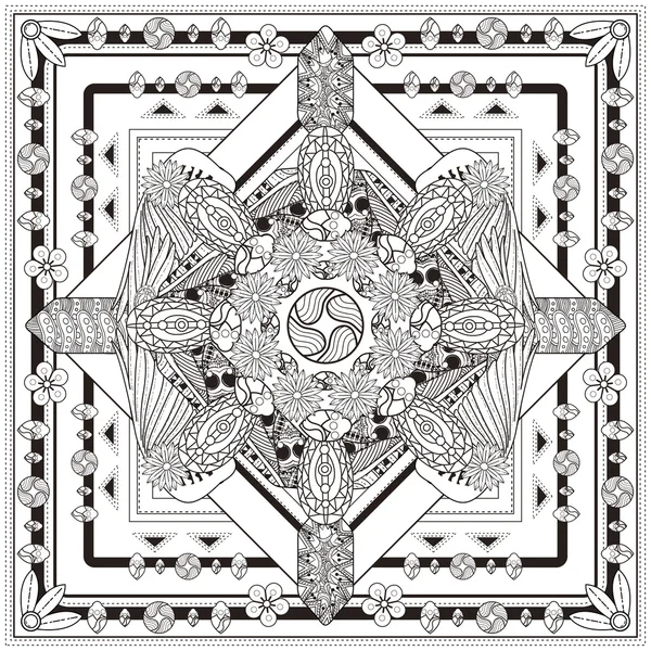Anmutiger Mandala-Hintergrund — Stockvektor