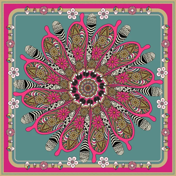 Ornate Mandala background — Stock Vector