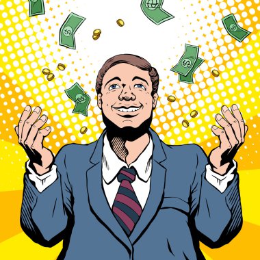 gökyüzünden para düşüyor