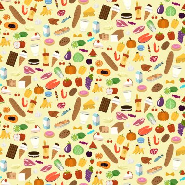 Gıda ürünleri, seamless modeli 