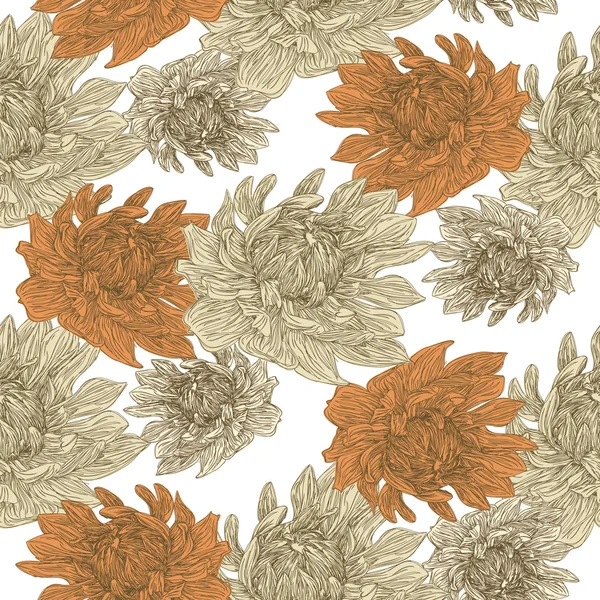 Graceful floral seamless pattern — Stock Vector