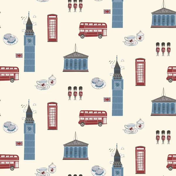 Inglaterra Travel Concept — Archivo Imágenes Vectoriales