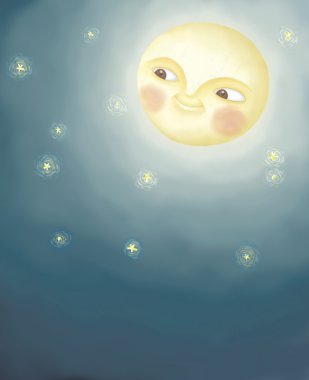 Dolunay illüstrasyon