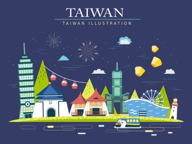 Tayvan seyahat poster