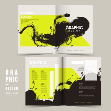 trendy ikiye katlanmış broşür